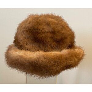 Elegant Brown Fur Women's Hat